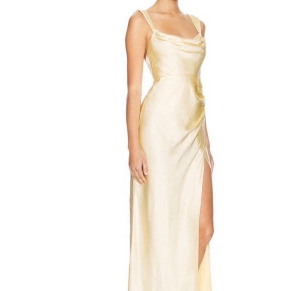 The Runway-Elegant Canary Yellow Evening Gown